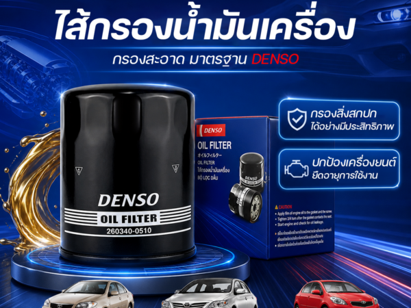DENSO COOLGEAR  ไส้กรองน้ำมันเครื่อง  YARIS ALTIS VIOS