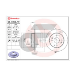 BREMBO จานเบรคหลัง ACCORD 2.0 ปี90-93, 2.2 ปี93-97, 2.3 ปี98-02 |260MM. 6รู - Image 4