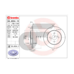 BREMBO จานเบรคหลัง VIOS 1.5 S NCP93 ปี 07-13, NCP150 ปี 13-ON |259MM. 4รู - Image 4