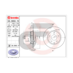 BREMBO จานเบรคหลัง MAZDA 3 SKY BM BN 2.0 ปี14-ON |265MM. 0รู - Image 4