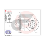 BREMBO จานเบรคหน้า URVAN E24 ปี98-ON, BIG M 4WD, FRONTIER D22 YD25 ปี98-ON |260MM. 4รู - Image 4