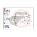 BREMBO จานเบรคหน้า BRIO 5DR, AMAZE 4DR 1.2 ปี11-ON, CIVIC EG IMPORT |240MM. 5รู - Image 4