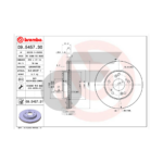 BREMBO จานเบรคหน้า CIVIC FD FB 1.8 ปี06-12 |262MM. 5รู - Image 4