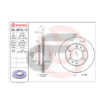 BREMBO จานเบรคหน้า LN106, LAND CRUISER FZJ80 ปี80-ON |302MM. 4รู - Image 4