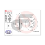 BREMBO จานเบรคหน้า MAGNUM 2.0, B2500 ปี83-96 |256MM. 5รู - Image 4