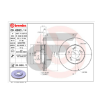BREMBO จานเบรคหน้า ODYSSEY ปี94-03 |282MM. 5รู - Image 4