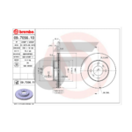 BREMBO จานเบรคหน้า LANCER E-CAR ปี91-96, LANCER CK2 ปี96-02 |236MM. 4รู - Image 4