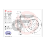 BREMBO จานเบรคหลัง IMPREZA GDB STI 2.0T ปั๊มทอง BREMBO HC ปี05-08 |316MM. 4รู - Image 4