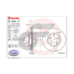 BREMBO จานเบรคหน้า ACCORD งูเหา 2.0 2.4, ปลาวาฬ 2.4, 3.0 ปี03-07, STEPWAGON 2.0 ปี11-ON |282MM. 6รู - Image 4