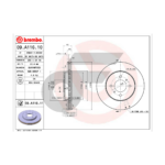 BREMBO จานเบรคหน้า LANCER CK4/5, F-STYLE ปี96-02, LANCER CEDIA ปี01-04 |256MM. 4รู - Image 4