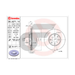 BREMBO จานเบรคหน้า SWIFT 1.5, SWIFT ECO 1.2 INNER DIA. 127.3 MM ปี09-17, CIAZ 1.2 ปี15-ON |252MM. 5รู - Image 4