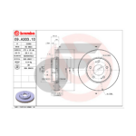 BREMBO จานเบรคหน้า TRITON 2WD ปี05-14, TRITON 2WD 2.4 ปี15-ON |270MM. 5รู - Image 4