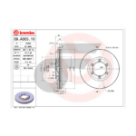 BREMBO จานเบรคหน้า COLORADO 2WD เตี้ย ปี02-ON, DMAX 2WD, GOLD 2WD ปี07-12, PLATINUM 2WD ปี02-ON |256MM. 5รู - Image 4
