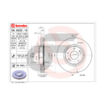BREMBO จานเบรคหน้า TUCSON 2.0 4WD ปี10, KIA SPORTAGE III SL 1.6 GDI |300MM. 4รู - Image 4