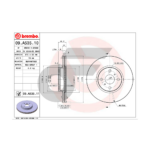 BREMBO จานเบรคหน้า VIOS NCP93 ปี07-13, YARIS S 1.5 NCP91 ปี05-13 |275MM. 5รู - Image 4