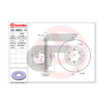 BREMBO จานเบรคหน้า RANGER 4WD ปี98-05, FIGHTER 4WD ปี98-05 |274MM. 5รู - Image 4