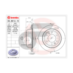 BREMBO จานเบรคหลัง H1 2.5 CRDI ปี08-ON |324MM. 5รู - Image 4