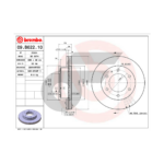 BREMBO จานเบรคหน้า EVEREST 2.5 3.0 ปี06-12, RANGER 2.5 3.0 ปี06-12, BT-50 4WD ปี06-11 |289MM. 6รู - Image 4