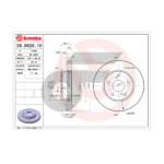 BREMBO จานเบรคหน้า VIGO SMART 2WD, VIGO CHAMP 2WD, REVO 2WD เตี้ย ปี '08-11, '11-ON, '15-ON |275MM. 5รู - Image 4