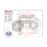 BREMBO จานเบรคหน้า NEW COLORADO สูง, TRAILBLAZER ปี12-ON, ALL NEW DMAX 4WD V-CROSS 1.9 DDI, MU-X ปี12-ON |300MM. 5รู - Image 4
