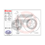 BREMBO จานเบรคหน้า RX270 350 450H ปี08-15, NX Z1, ES 300H ปี14-ON |328MM. 4รู - Image 4