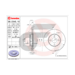 BREMBO จานเบรคหน้า MARCH 1.2 ปี14-ON |260MM. 5รู - Image 4