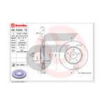 BREMBO จานเบรคหน้า LEAF ZE1 ปี19 ปี19-ON |283MM. 5รู - Image 4