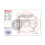 BREMBO จานเบรคหน้า MAZDA 3 SKY BM BN 2.0 ปี14-ON, CX-3 SKY DK 1.5D 2.0 ปี15-ON |295MM. 5รู - Image 4