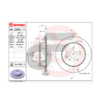 BREMBO จานเบรคหลัง GS300 ปี05, GS250 ปี12-ON |310MM. 4รู - Image 4