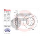 BREMBO จานเบรคหน้า CX-5 KE ปี15 KF ปี17 ปี15-17 |297MM. 5รู - Image 4
