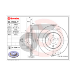 BREMBO จานเบรคหลัง 370Z Z34 3.7, ROADSTER, NISMO ปี09-ON |350MM. 4รู - Image 4