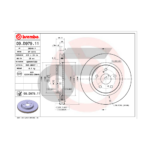 BREMBO จานเบรคหน้า CAMRY ASV70 ปี17 ปี17-ON, ES200-350 ASZ10 ปี18-ON |305MM. 4รู - Image 4