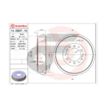 BREMBO จานเบรคหลัง VIGO 4WD, VIGO SMART, FORTUNER '05-15, REVO 4WD ปี04-ON |295MM. 5รู - Image 4