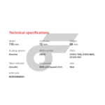 BREMBO ผ้าเบรคหลัง CAMARO 3.6/6.2 ปี09-15 - Image 5