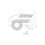 BREMBO ผ้าเบรคหน้า RANGER, FIGHTER 2WD (2.5 2.9) ปี98-02, BT50 2WD (2.5 เบนซิน) ปี06-11 - Image 4