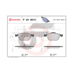 BREMBO ผ้าเบรคหน้า FOCUS (1.6 1.8 2.0), ECO SPORT ปี05-11, '12-ON, MAZDA 3 BK BL (1.6 2.0) ปี05-13 - Image 4