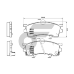 BREMBO ผ้าเบรคหน้า CIVIC EP3 (TYPE-R), FN2 (TYPE-R), S2000 (AP) 2.0 2.2 - Image 4