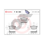 BREMBO ผ้าเบรคหลัง CEFIRO 2.0 A31, BLUEBRD U12 - Image 4
