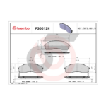 BREMBO ผ้าเบรคหน้า KIA CARNIVAL (2.0 2.4), PREGIO ปี00-ON - Image 4