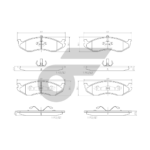 BREMBO ผ้าเบรคหน้า KIA CARNIVAL 2.5/2.9 ปี99 ปี99 - Image 4