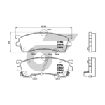 BREMBO ผ้าเบรคหน้า FORD LASER ปี98, MAZDA 323 PROTÉGÉ ปี98-04 - Image 4