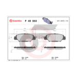 BREMBO ผ้าเบรคหลัง CX-5 KE เบรกมือไฟฟ้า ปี12-ON, CX-5 KF SKYACTIV ปี17-ON, MX-5 ND ปี15-ON - Image 4