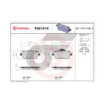 BREMBO ผ้าเบรคหลัง MG GS (1.5T 2.0T) ปี15, MG HS (1.5T PHEV) ปี20 ปี  '15-ON   '19-ON - Image 4