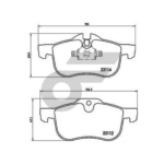 BREMBO ผ้าเบรคหน้า MG 6 1.8T ปี10-ON - Image 5