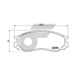 BREMBO ผ้าเบรคหน้า L200 STRADA 2WD 2.5 ปี96-ON - Image 5