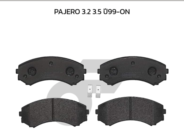 BREMBO ผ้าเบรคหน้า PAJERO 3.2 3.5 ปี99-ON