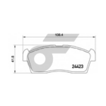 BREMBO ผ้าเบรคหน้า CELERIO 1.0 ปี14-ON - Image 5