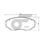 BREMBO ผ้าเบรคหน้า PAJERO SPORT 4WD 2.4 ปี15-ON - Image 5