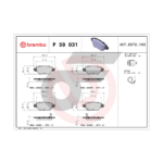 BREMBO ผ้าเบรคหลัง ZAFIRA (1.8 2.2) ปี00-06 - Image 4