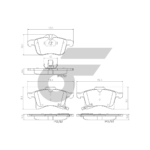BREMBO ผ้าเบรคหน้า ZAFIRA (1.8 2.2) ปี00-06 - Image 4